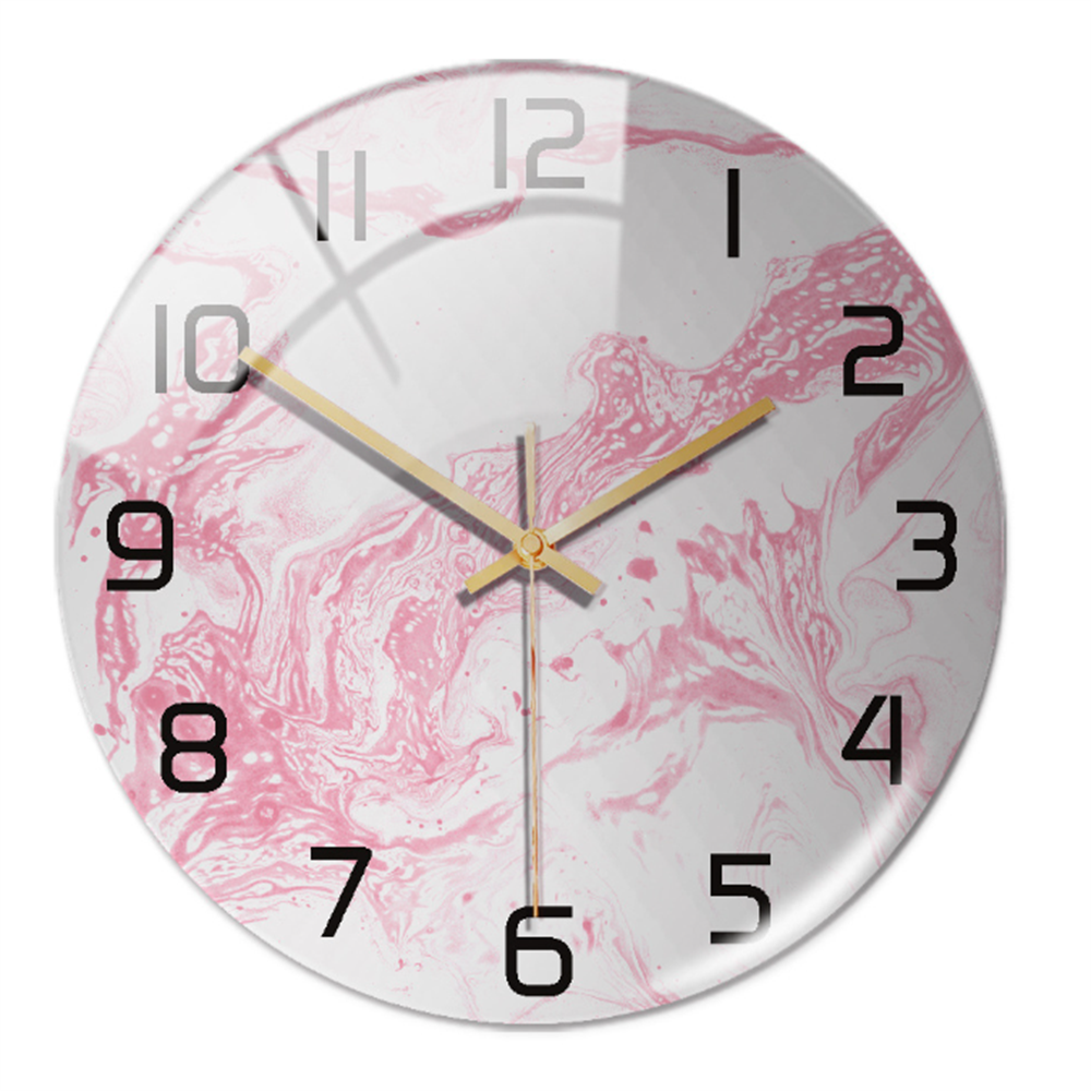 Stylish Marble Wall Clock with Silent Mechanism Kalsten