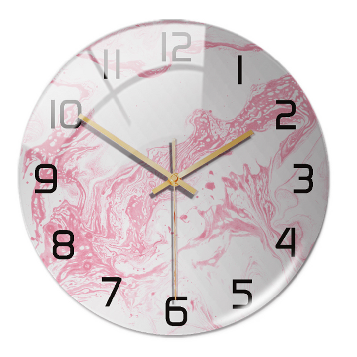 Stylish Marble Wall Clock with Silent Mechanism Kalsten