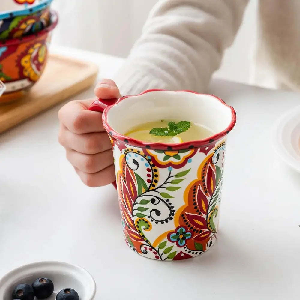 Bohemian Blossoms Coffee Mug | Kalsten