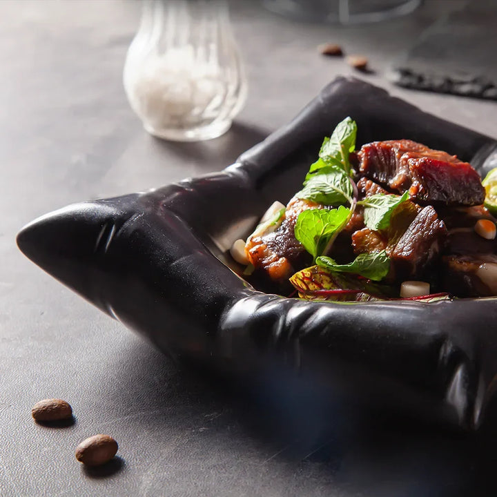 Artistic Ceramic Serving Plate