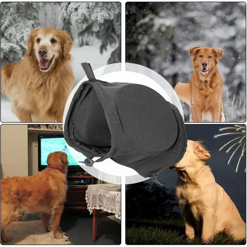 Skanto | Noise-Cancelling Dog Earmuffs | Comfortable, Breathable Polyester for Fireworks and Thunderstorm Anxiety Relief
