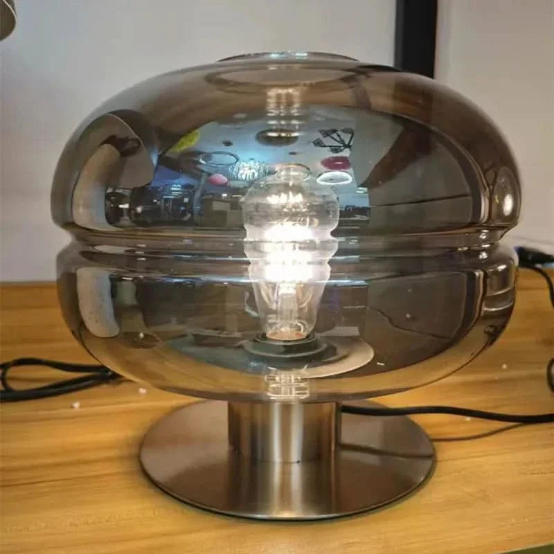 Scandinavian Glass Table Lamp – AuroraForm E27 | Kalsten