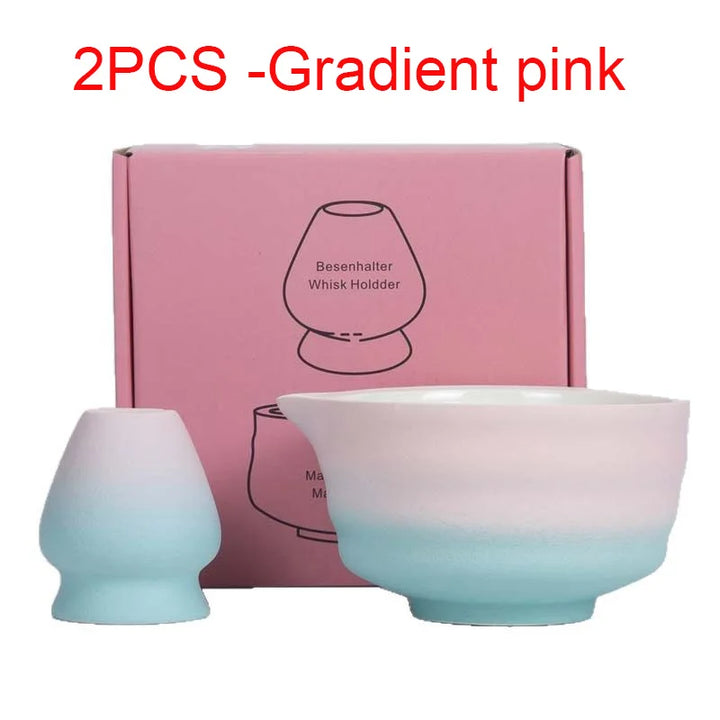 Variant image for Matcha Gift Set Green Standard Bamboo and Ceramic Tea Making Kit-3