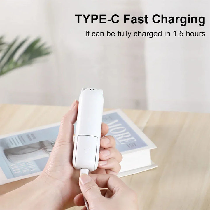 Portable Mini Handheld USB Fan – Rechargeable Folding Pocket Fan with Battery, Cooling Hand Fan and Power Bank Function | Kalsten