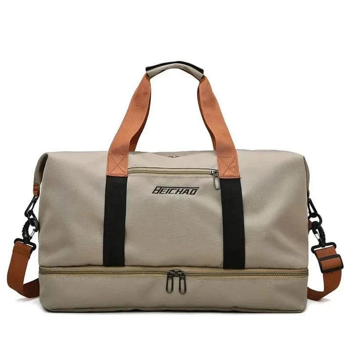 Kalsten | Portable fitness bag with shoe compartment and wet dry separator bag for active travelling