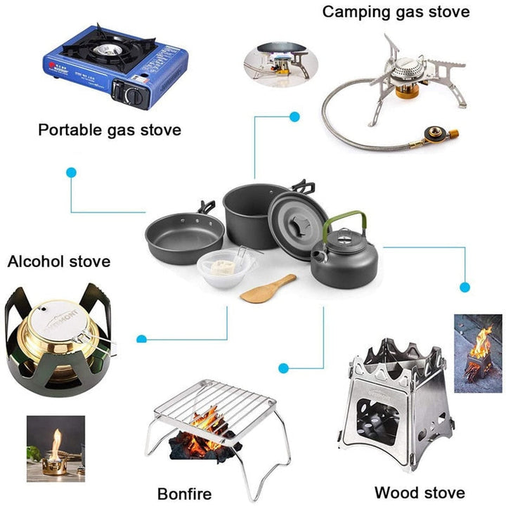 Camping Travel Cookware Kit | Kalsten