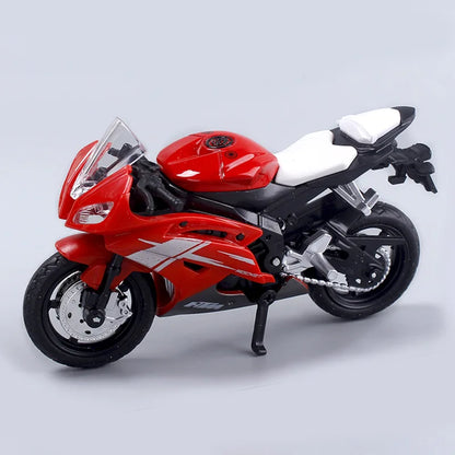 Skanto | 1:18 Scale Yamaha R6 Alloy Toy Sportbike Figures Diecasts Kids Toy Motorcycle Racing Model Replica Collectible Gift for Boys
