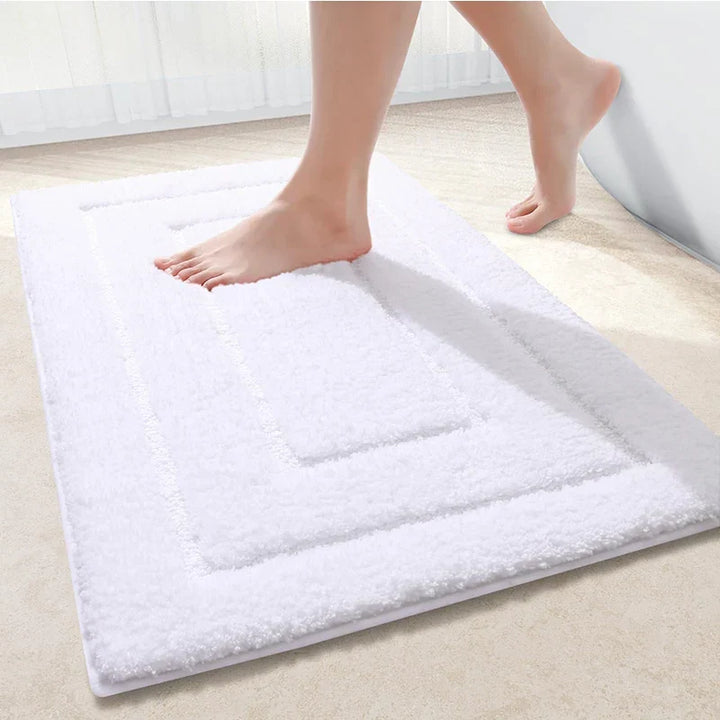 Bathroom Mat Microfiber Non-Slip – Double Layer Bath Mat | Highly Absorbent & Soft | Comfort Doormat | Kalsten
