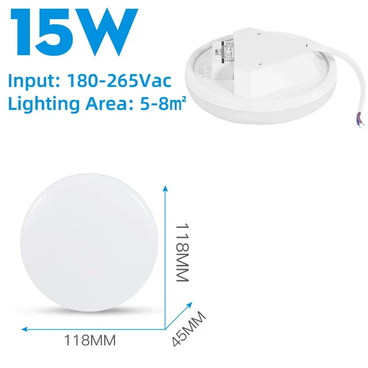 Modern LED Ceiling Light – Energy-Saving Panel Lamp for Kitchen, Bedroom, Living Room, and Corridor | Kalsten