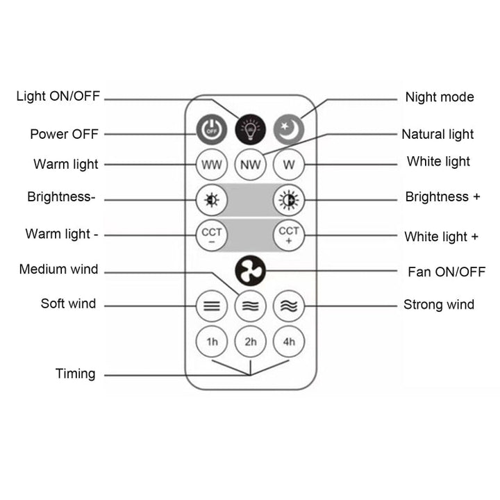 Remote Control Ceiling Fan Lamp | Kalsten