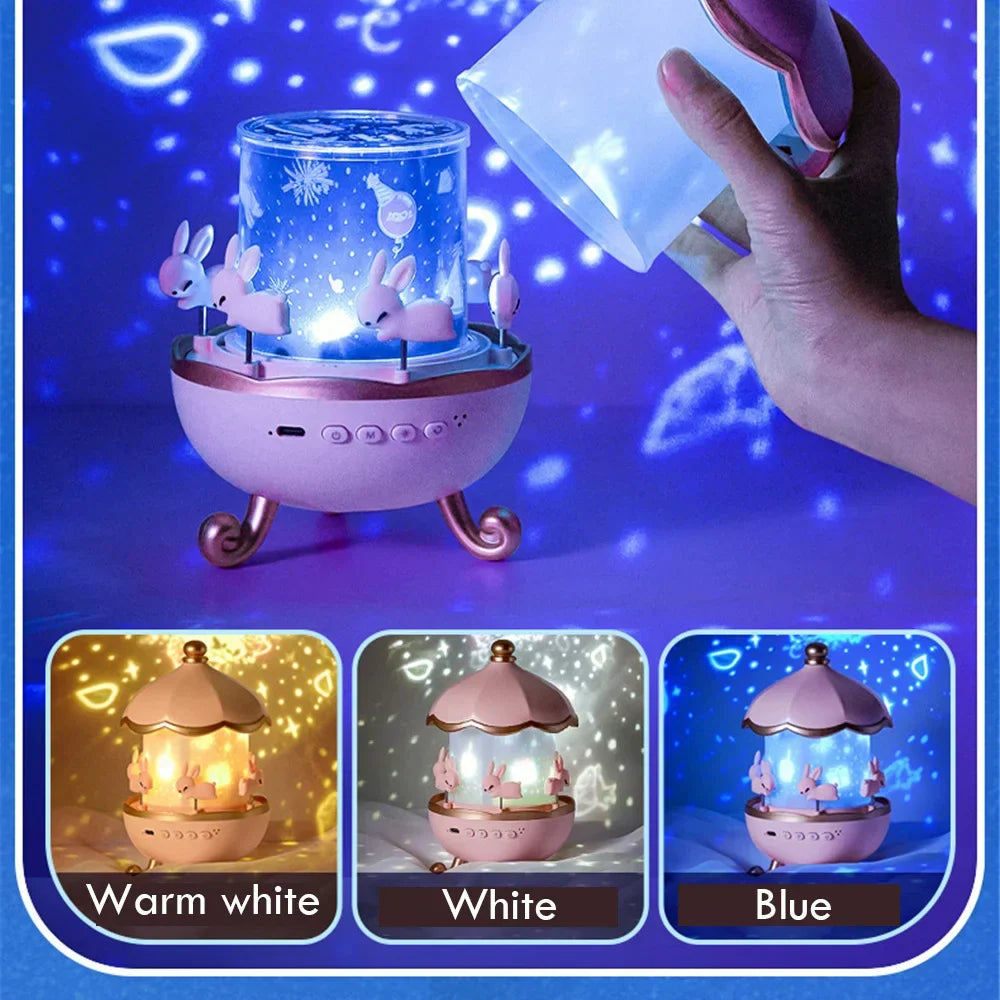 Magical Bunny LED Night Light Projector | Kalsten