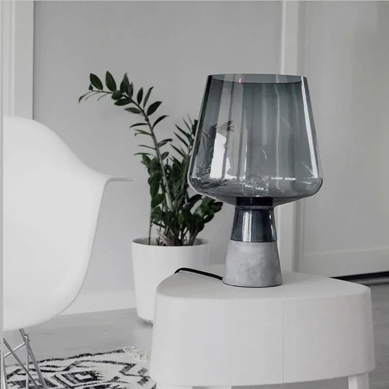 NordicCement Table Lamp – Minimalist Design with Concrete Base Kalsten