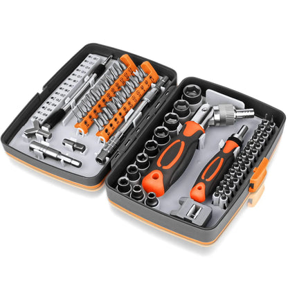 Skanto | 68-in-1 Screwdriver Set with Magnetic Bits & Extension Bar – FortiDrive