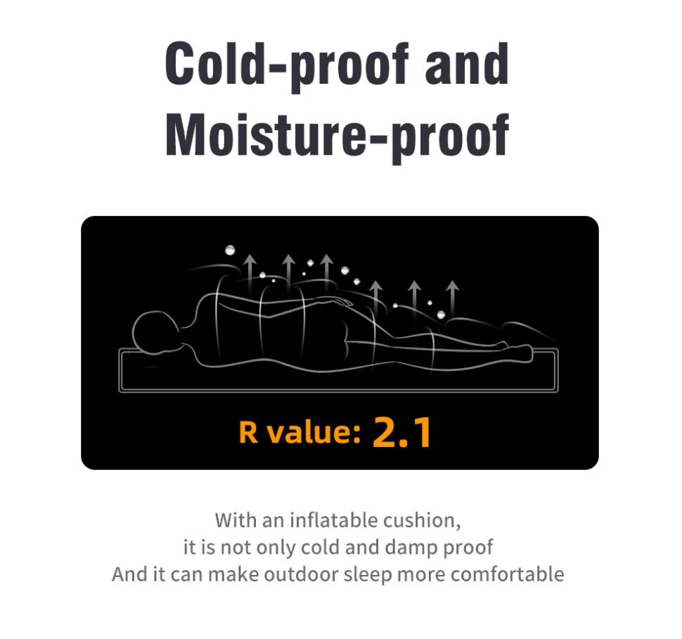 Portable Inflatable Built-in Pillow Nature Nest Camping Bed | Kalsten
