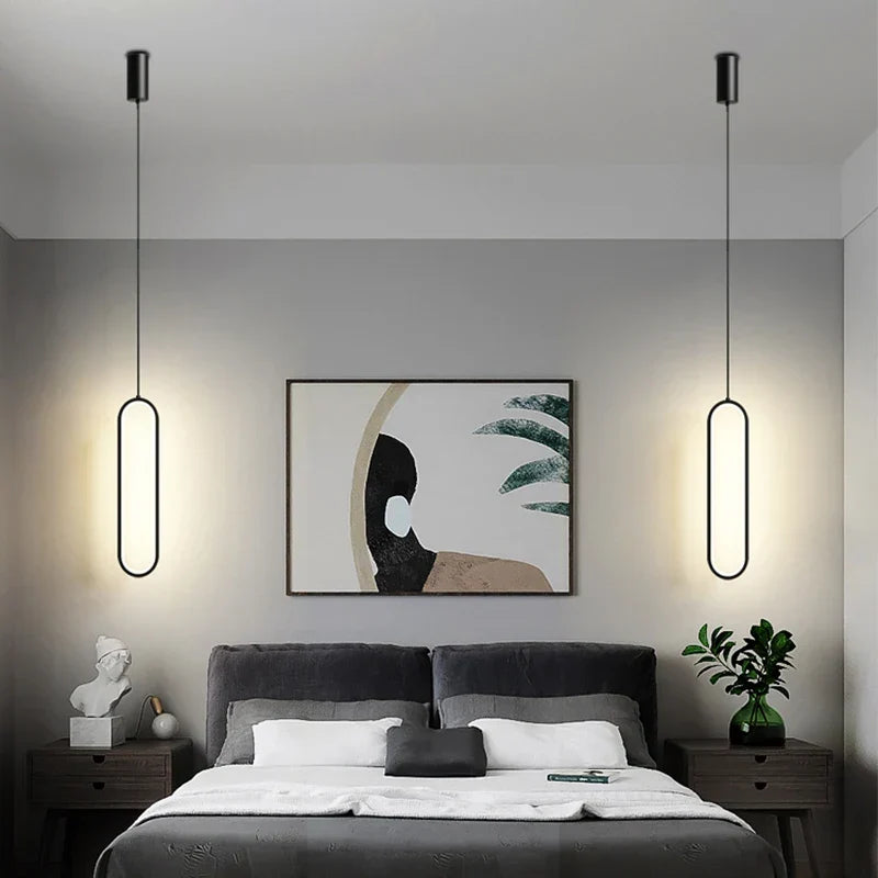 Modern LED Ring Pendant Light | Nordic Luxury Chandelier for Living Room, Bedroom, and Bar | Kalsten
