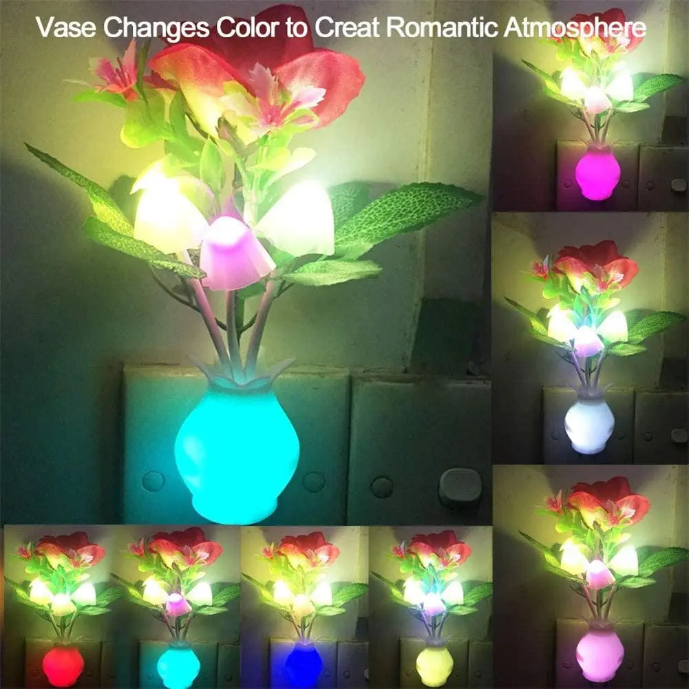 Mini Flower Vase Smart Light Sensor Night Lamp | Kalsten