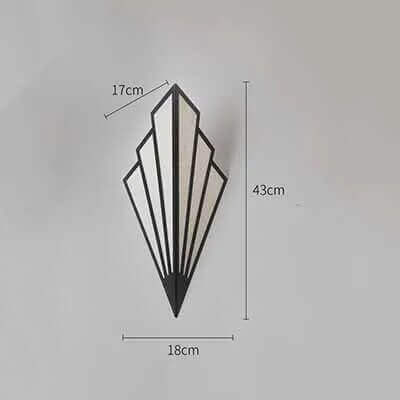 Fan-shaped Art Deco Wall Light | Kalsten