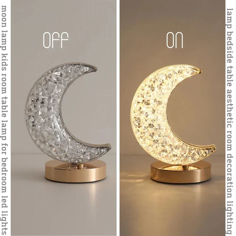 Half Moon Crystal Lamp | Kalsten