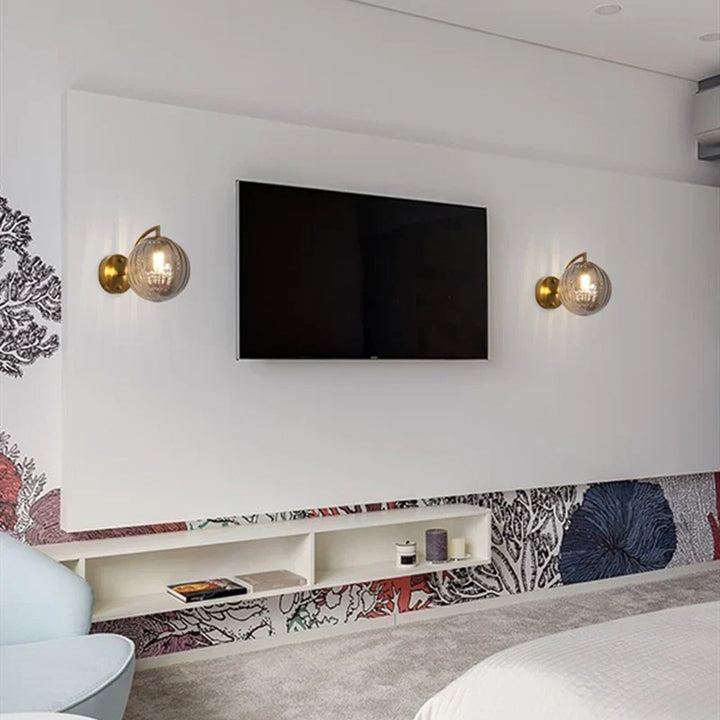 Modern LED Wall Lamp – Nordic Glass Ball Wall Sconce for Living Room, Bedroom, Bathroom, and Mirror Lighting | Kalsten