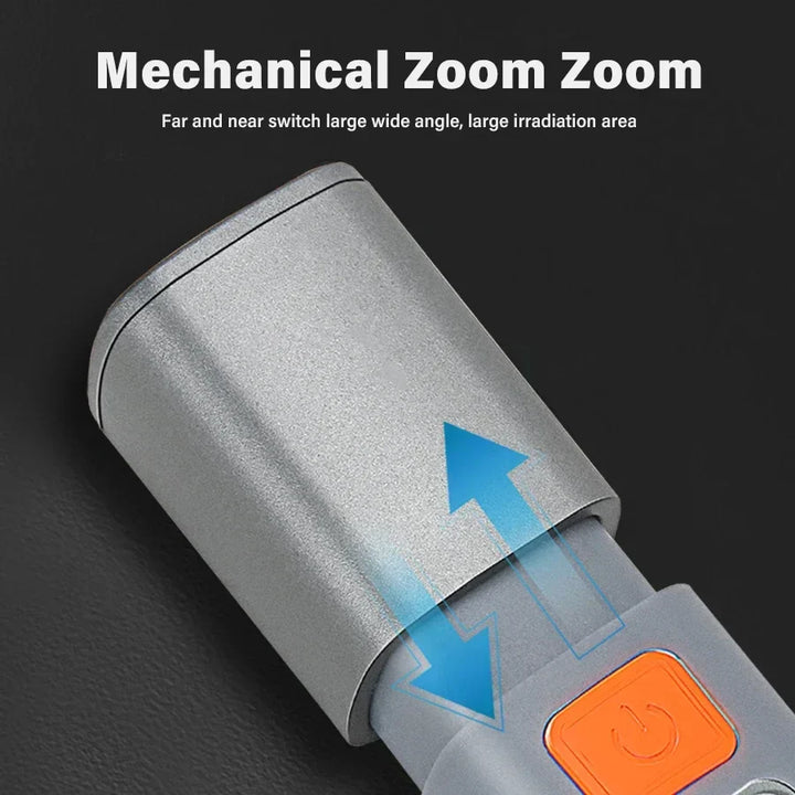 Ultra-Bright Long Shot USB Rechargeable Flashlight | Kalsten