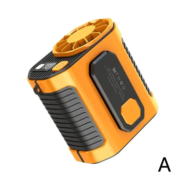 Portable Waist Fan - Strong Wind Hanging Neck Fan with Power Bank and LED Lighting for Outdoor Sports and Work | Kalsten