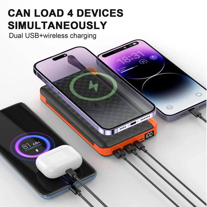 Solar Fast Charging Ultra-Large Capacity Portable Powerbank | Kalsten