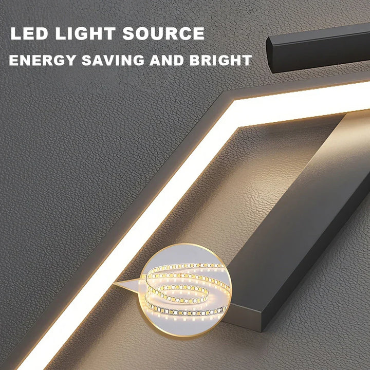 Modern Dimmable LED Wall Light – Remote-Control Minimalist Wall Sconce for Bedroom, Living Room, and TV Background | Kalsten