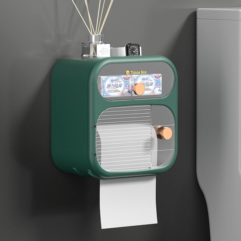 Kalsten | MultiBox Wall-Mounted Toilet Paper Towel Storage Box