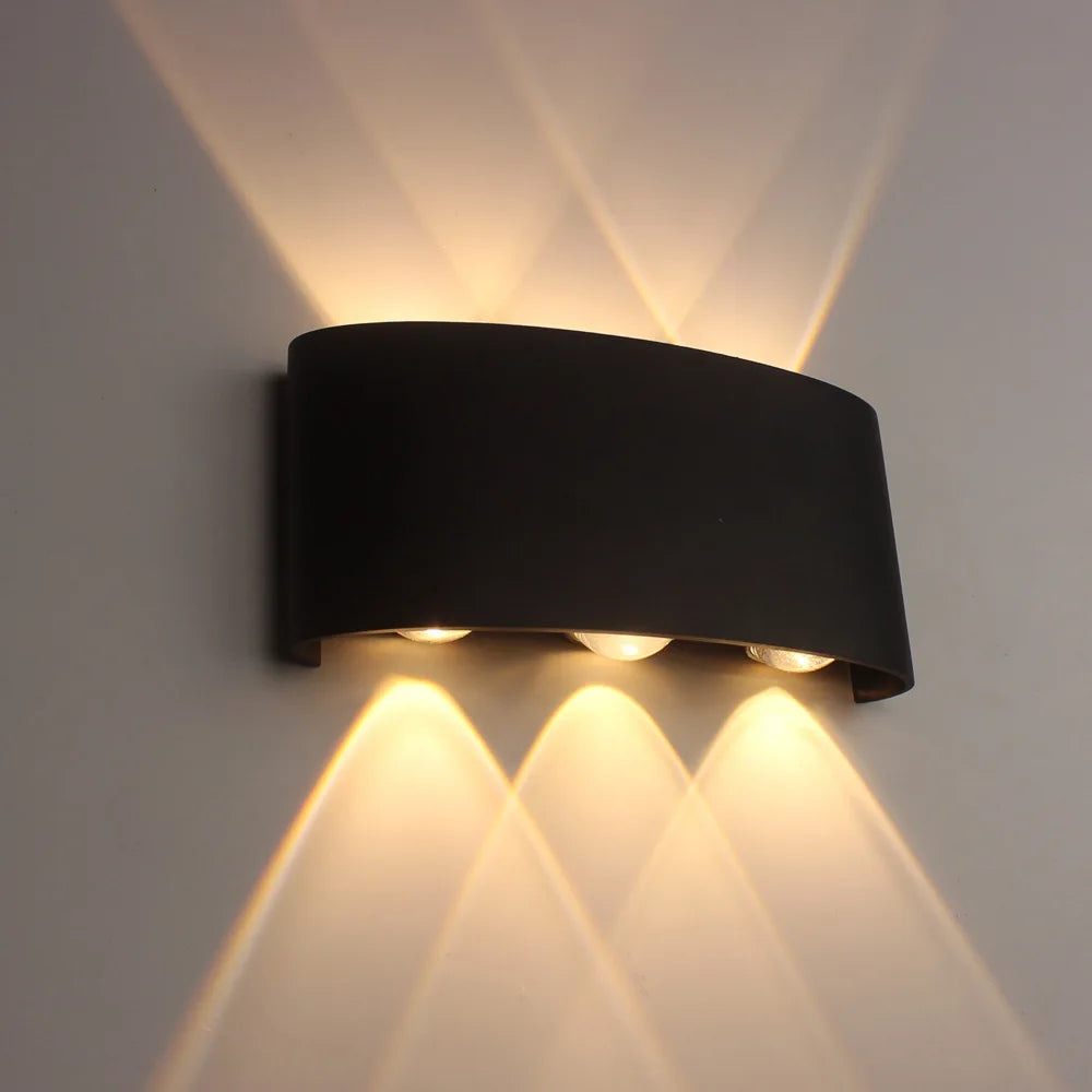 Body Motion Sensor Wall Light Waterproof Outdoor LED Wall Sconce Up Down Glowing Lamps Garden Yard Induction Corridor Wall Lamp | Kalsten