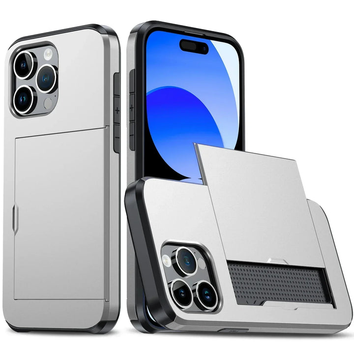 Kalsten | LuxShield iPhone Case with Card Holder | Slim Design | Card Storage | Protection & Style