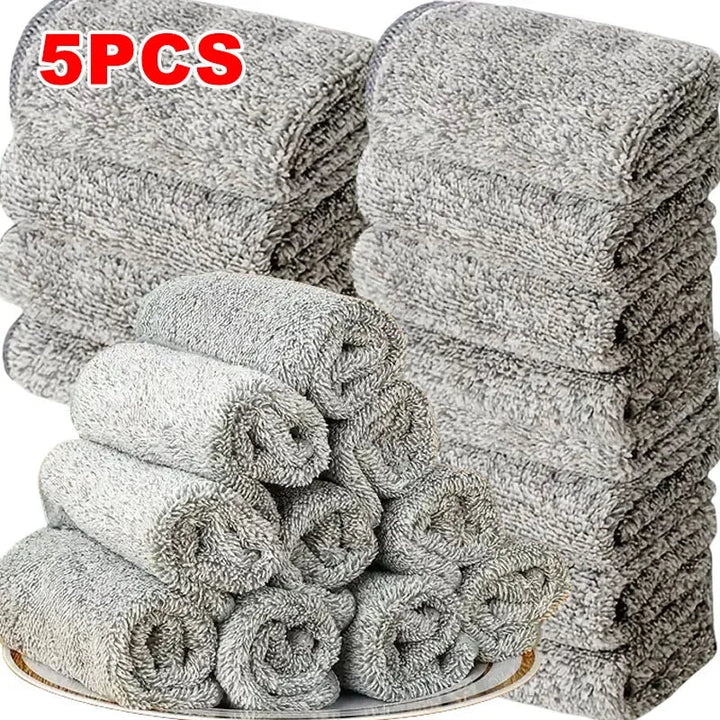 CleanPro 5 Piece Set Microfiber Cleaning Cloths | Kalsten
