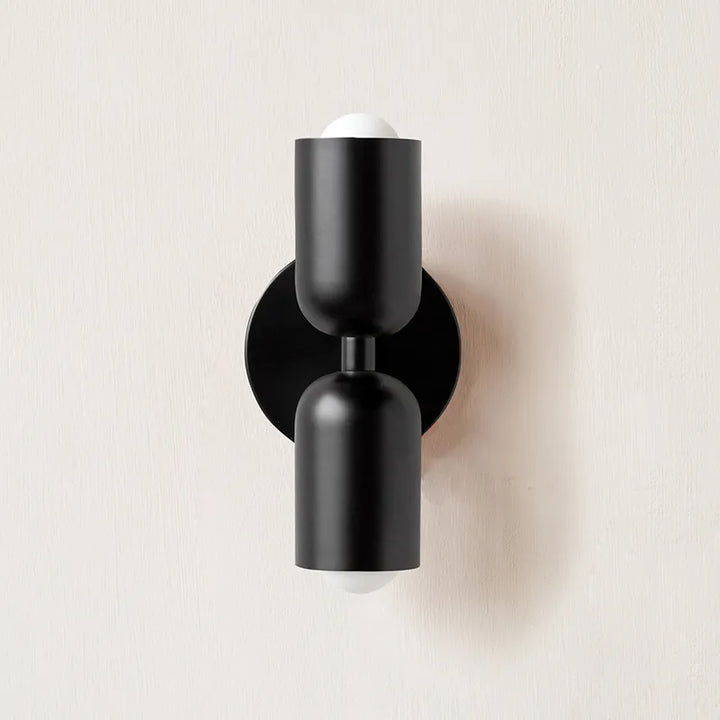 Double Head Wall Lamp Black Base | Kalsten