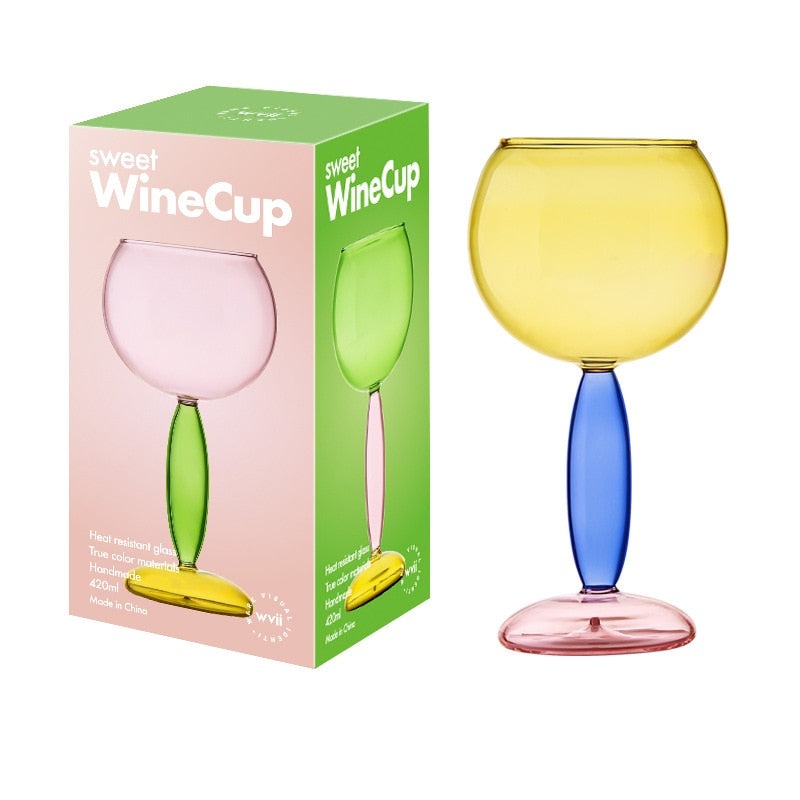 BowLift | Borosilicate 3-Color Glassware - Wine Glass