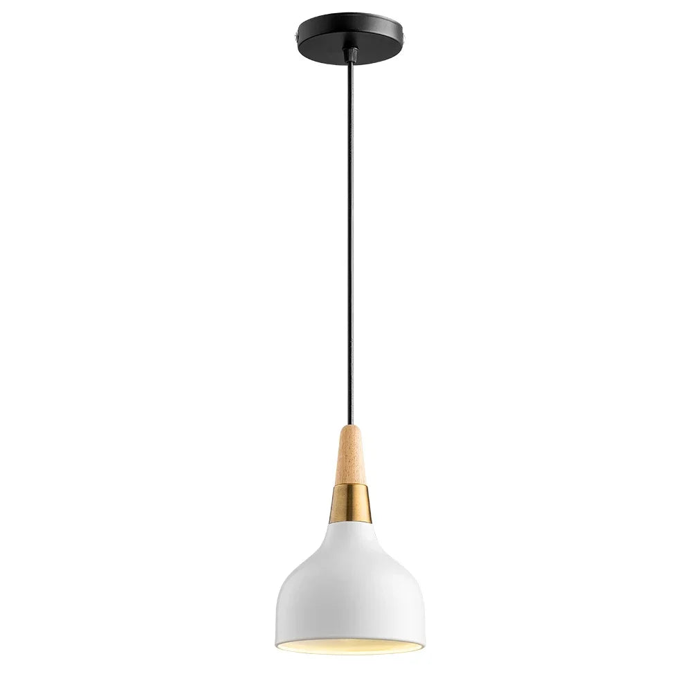 Nordic LED Pendant Light – 1.1m Wire, Modern Macaron Wood Hanger Lamp for Bedroom, Living Room, Restaurant & Home Decor | Kalsten