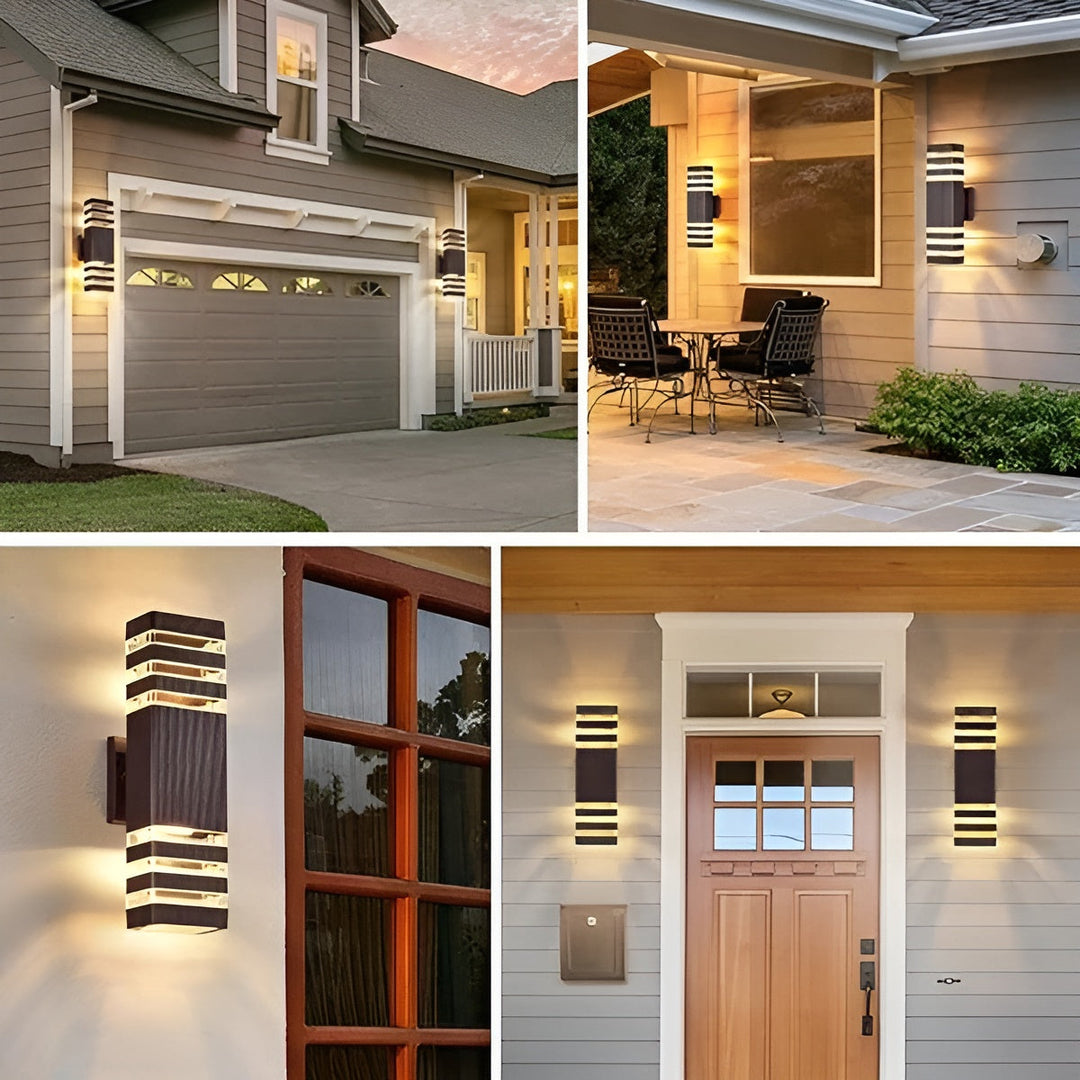 LED Outdoor Wall Light – Modern Up-&-Down Light | Waterproof for Garden & Balcony | Kalsten