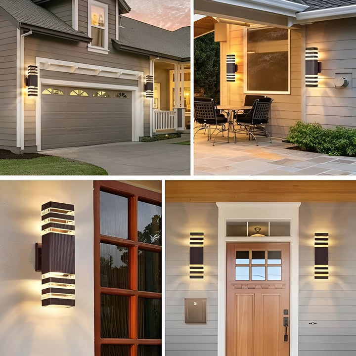 LED Outdoor Wall Light – Modern Up-&-Down Light | Waterproof for Garden & Balcony | Kalsten