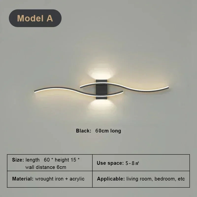 Modern LED Wall Lamp – Wall Sconce Light for Living Room, Bedroom, and Aisle – Stylish Indoor Home Lighting Fixture | Kalsten