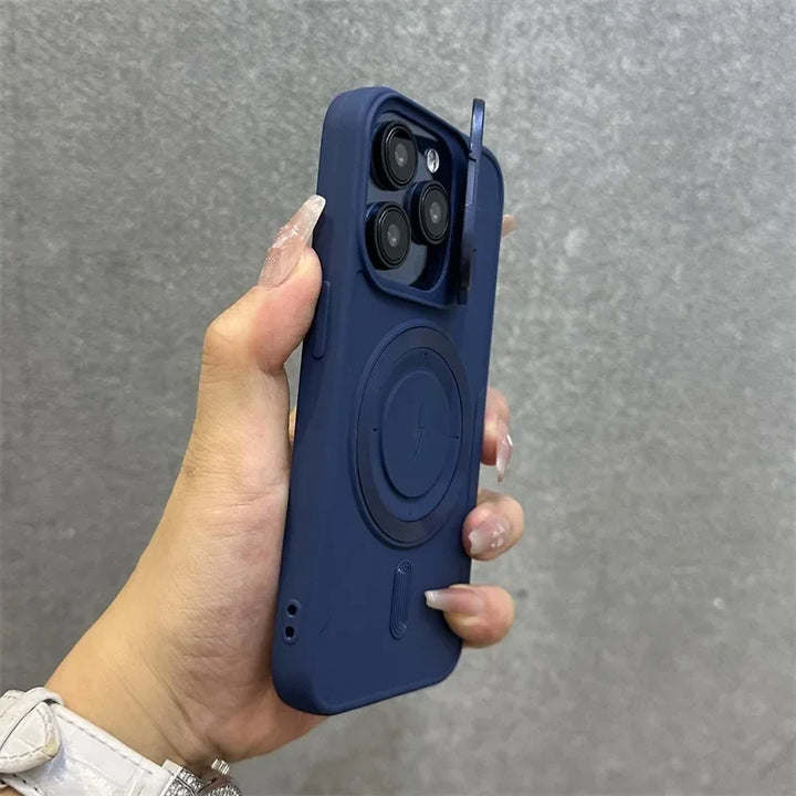Kalsten | Magnetic Soft Wrist Bracket Lens Cover iPhone Case