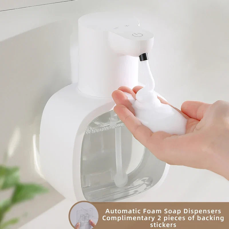 Skanto | Foamello Automatic Soap Dispenser | Wall-Mounted | 500 ml | Rechargeable & Touchless | Sensor Activated Foam Function