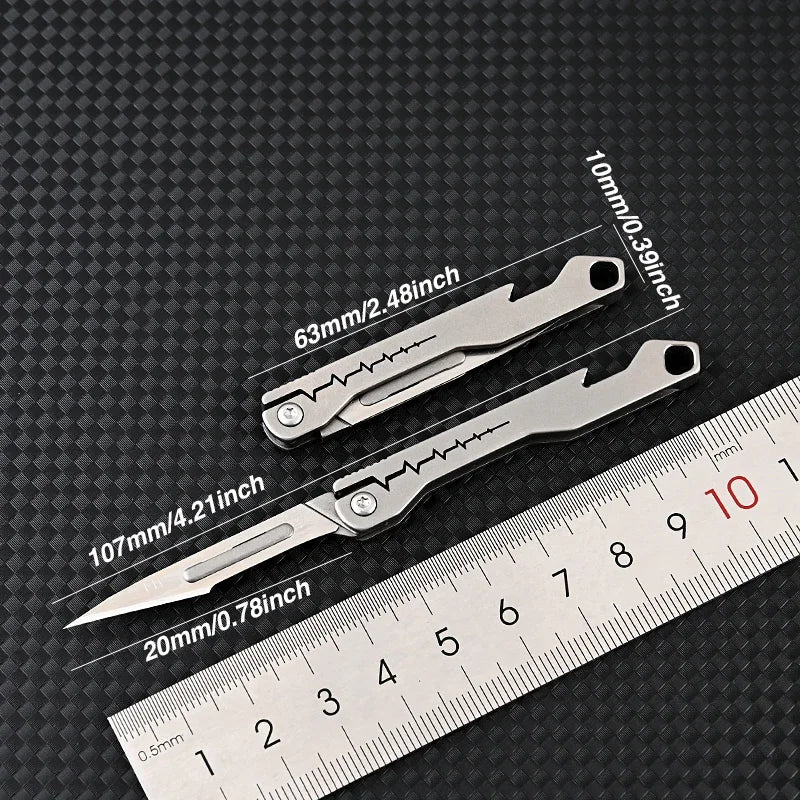 Titanium All-Purpose Foldable Sharp Cutter Knife | Kalsten