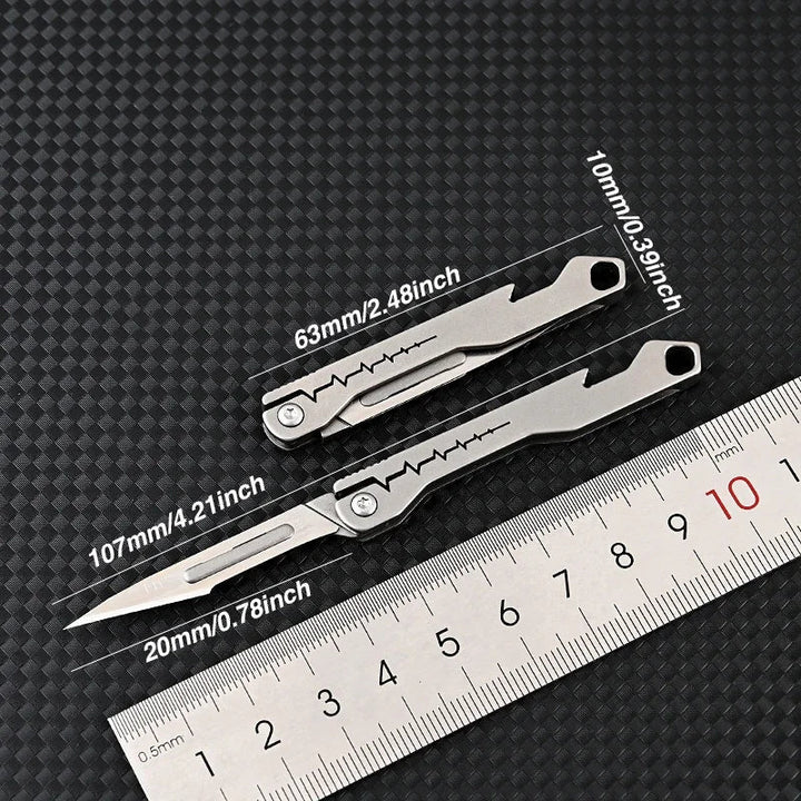 Titanium All-Purpose Foldable Sharp Cutter Knife | Kalsten