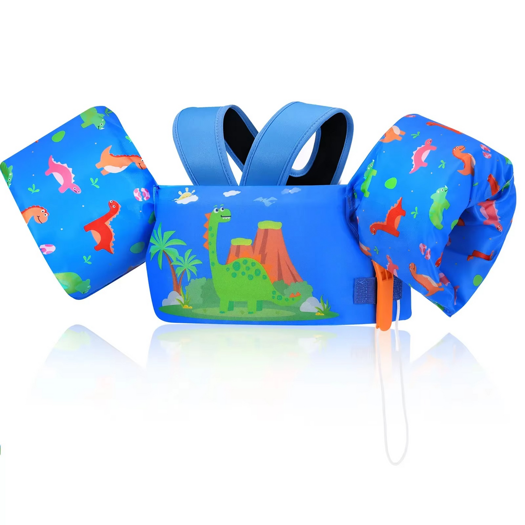 Kalsten | Kids Foam Life Vest with Arm Floats and Safety Whistle for Swimming and Kayaking