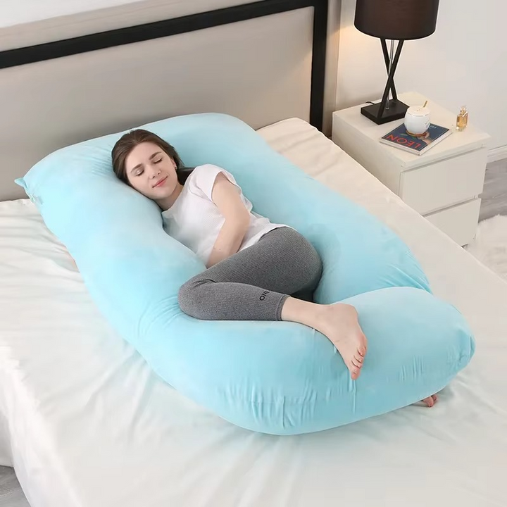 Kalsten | J-Shaped Maternity Support Pillow for Side Sleeping and Breastfeeding