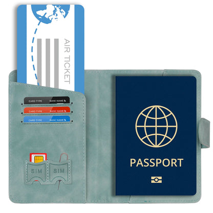 BowLift | Passport holder Travello | RFID protection | Real leather look | For women & men