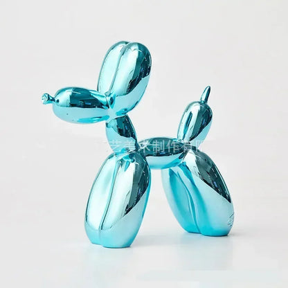 Brehn | Nordic Balloon Dog Sculpture Resin Animal Ornament Art Sculptures and Figurines Handicraft Home Decoration Room Desktop Accessories