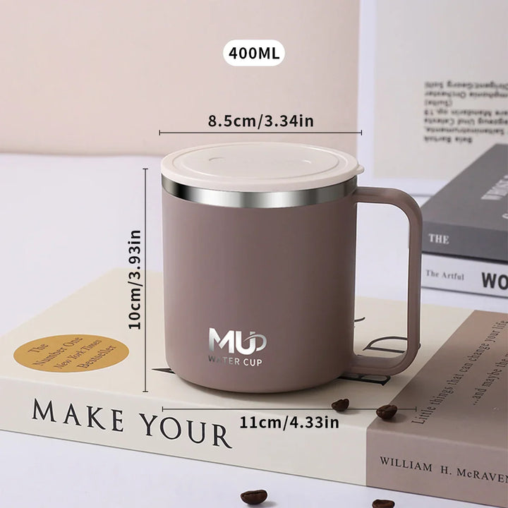 Insulated stainless steel coffee cup with lid | Kalsten