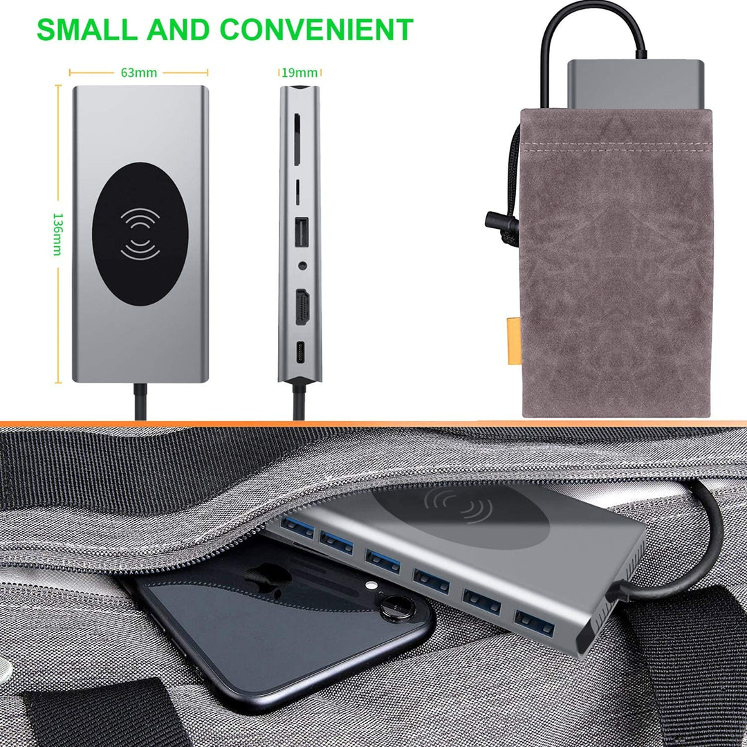 Kalsten | 15in1 USB-C Wireless Charging Docking Station