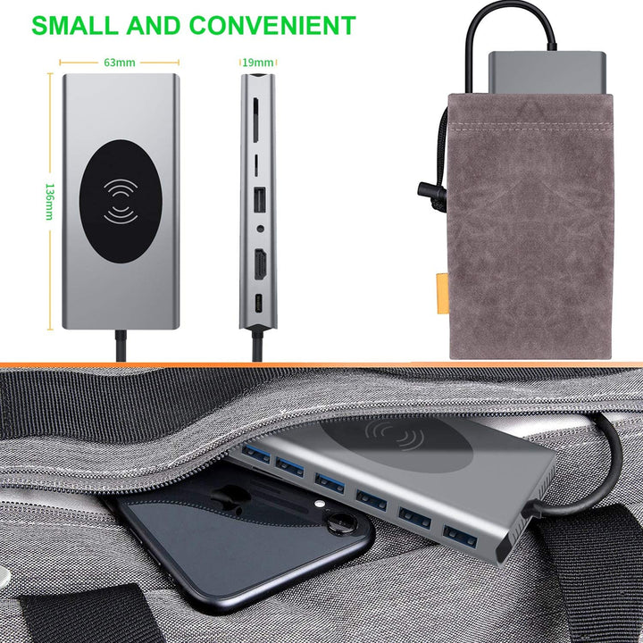 Kalsten | 15in1 USB-C Wireless Charging Docking Station
