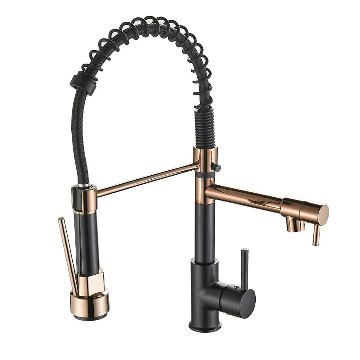 Kalsten | DualFlow Kitchen Faucet - Luxurious Double Bronze Kitchen Faucet
