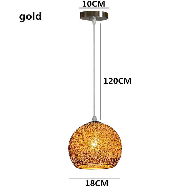 Modern Colorful Round Pendant Light – E27 LED Hanging Lamp for Bedroom, Living Room, Cafe, and Restaurant | Kalsten
